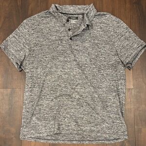 Alfani Men's Moisture Wicking Charcoal Polo Shirt